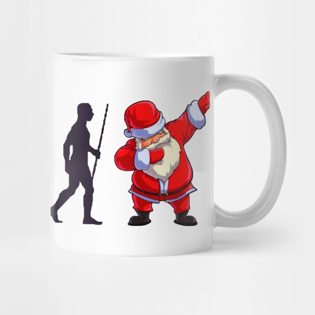 Santa Claus Dabbing Christmas and Evolution Funny by Just Me Store